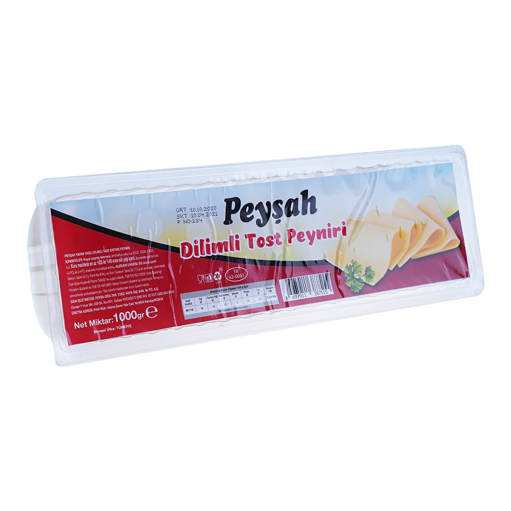 Peyşah Dilimli Tost Peyniri 1000 gr ürünü